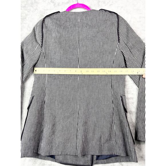 3.1 Phillip Lim Striped Double-Breasted Blazer Size 4 - Picture 6 of 9